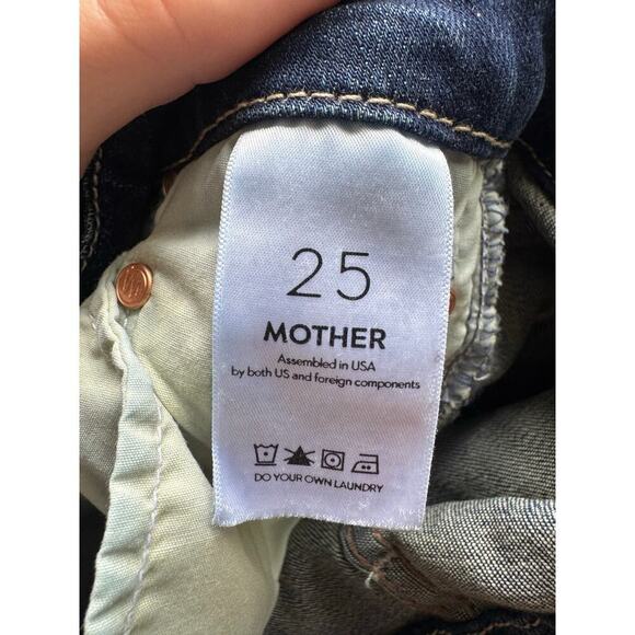 Mother NWOT The Looker In Double Trouble Wash Skinny Light Fading Denim Size 25 - Picture 14 of 16